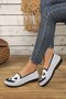 Chaussures à Tige Basse Géométrique Décontracté Toutes Les Saisons Vacances à Talon Plat Toile Caoutchouc à Enfiler Chaussures à Tige Basse pour Femmes