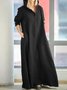 Femmes Plain Rouge Sweat-shirt à Capuche Confortable Robe Maxi Décontracté