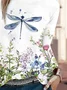 T-shirts Femmes Décontracté Plantes Printemps / Automne Polyester Quotidien Manches Longues Col Rond Régulier Régulier