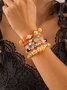 Bracelets Femmes Motif d'araignée Sexy Toutes Les Saisons Roulotté Faire la navette Cristal Toussaint multicouche Bracelet