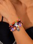 Bracelets Femmes Motif d'araignée Sexy Toutes Les Saisons Roulotté Faire la navette Cristal Toussaint multicouche Bracelet