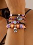 Bracelets Femmes Motif d'araignée Sexy Toutes Les Saisons Roulotté Faire la navette Cristal Toussaint multicouche Bracelet