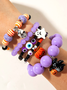 Bracelets Femmes Motif d'araignée Sexy Toutes Les Saisons Roulotté Faire la navette Cristal Toussaint multicouche Bracelet