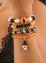Bracelets Femmes Motif d'araignée Sexy Toutes Les Saisons Roulotté Faire la navette Cristal Toussaint multicouche Bracelet
