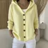 Cardigans Décontracté Floral Printemps / Automne Sweat-shirt à Capuche Quotidien Manches Longues Trapèze Régulier Élasticité moyenne pour Femmes