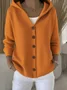 Cardigans Décontracté Floral Printemps / Automne Sweat-shirt à Capuche Quotidien Manches Longues Trapèze Régulier Élasticité moyenne pour Femmes