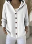 Cardigans Décontracté Floral Printemps / Automne Sweat-shirt à Capuche Quotidien Manches Longues Trapèze Régulier Élasticité moyenne pour Femmes
