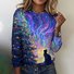 T-shirts Femmes Décontracté Imprimé d'Animal Printemps / Automne Polyester Micro-élasticité Quotidien Col Rond Régulier Trapèze
