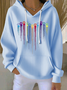 à Capuche Décontracté Imprimé d'Animal Printemps / Automne Sweat-shirt à Capuche Quotidien Manches Longues Régulier Trapèze Régulier pour Femmes