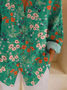 Chemises Simple Floral Printemps / Automne Polyester Faire la navette Ample Manches Longues Régulier Régulier pour Femmes