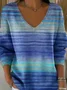 Pulls Décontracté Ombre Printemps / Automne Micro-élasticité Coupe Régulière Manches Longues Régulier Trapèze Régulier pour Femmes