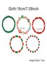 Bracelets Nerveux Flocon de Neige Toutes Les Saisons Tressé Vacances en Bois Noël multicouche Bracelet pour Femmes