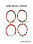 Bracelets Nerveux Flocon de Neige Toutes Les Saisons Tressé Vacances en Bois Noël multicouche Bracelet pour Femmes