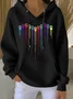 à Capuche Décontracté Imprimé d'Animal Printemps / Automne Sweat-shirt à Capuche Quotidien Manches Longues Régulier Trapèze Régulier pour Femmes