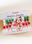 Bracelets Décontracté Plain Toutes Les Saisons Joint Fendu Faire la navette Noël multicouche Bracelet Céramique pour Femme