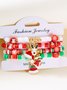 Bracelets Décontracté Plain Toutes Les Saisons Joint Fendu Faire la navette Noël multicouche Bracelet Céramique pour Femme