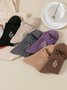 Chaussettes Femmes Simple Motifs de broderie Toutes Les Saisons Coton Brodé Anti-bactérien Quotidien Chaussettes sur le mollet Régulier
