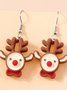 Boucles d'oreilles Femme Rétro Toutes Les Saisons Motif d'Étoile Métal Faire la navette Métal Noël Pendre