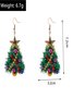 Boucles d'oreilles Femme Rétro Toutes Les Saisons Motif d'Étoile Métal Faire la navette Métal Noël Pendre