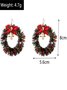 Boucles d'oreilles Femme Rétro Toutes Les Saisons Motif d'Étoile Métal Faire la navette Métal Noël Pendre