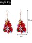 Boucles d'oreilles Femme Rétro Toutes Les Saisons Motif d'Étoile Métal Faire la navette Métal Noël Pendre