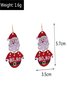 Boucles d'oreilles Femme Rétro Toutes Les Saisons Motif d'Étoile Métal Faire la navette Métal Noël Pendre