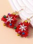 Boucles d'oreilles Femme Rétro Toutes Les Saisons Motif d'Étoile Métal Faire la navette Métal Noël Pendre