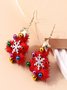 Boucles d'oreilles Femme Rétro Toutes Les Saisons Motif d'Étoile Métal Faire la navette Métal Noël Pendre