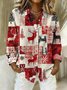 Chemises Femmes Géométrique Décontracté Printemps / Automne Polyester Aucune élasticité Ample Manches Longues Droit Régulier