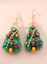 Boucles d'oreilles Femme Rétro Toutes Les Saisons Motif d'Étoile Métal Faire la navette Métal Noël Pendre