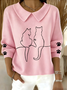 Pulls Décontracté Imprimé d'Animal Printemps / Automne Quotidien Coupe Régulière Col Châle Régulier Régulier Élasticité moyenne pour Femmes