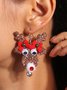 Boucles d'oreilles Femme Rétro Toutes Les Saisons Motif d'Étoile Métal Faire la navette Métal Noël Pendre