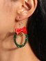 Boucles d'oreilles Femme Rétro Toutes Les Saisons Motif d'Étoile Métal Faire la navette Métal Noël Pendre