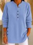 Blouses Femmes Décontracté Plain Printemps / Automne Col Montant Aucune élasticité Ample Régulier Droit Régulier