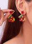 Boucles d'Oreilles Rue Toutes Les Saisons Motif d'Étoile Métal Faire la navette Métal Noël Pendre pour Femmes