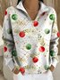 Pulls Femmes Décontracté Printemps / Automne Noël Polyester Aucune élasticité Vacances Ample Régulier Régulier