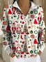 Pulls Femmes Décontracté Printemps / Automne Noël Polyester Aucune élasticité Vacances Ample Régulier Régulier