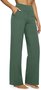 Pantalons Simple Plain Printemps / Automne Polyester Quotidien Ample Pantalon droit Long Droit pour Femmes