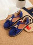 Femmes Or Boucle Frange Mary Jane Chaussure