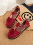 Femmes Or Boucle Frange Mary Jane Chaussure