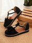 Femmes Or Boucle Frange Mary Jane Chaussure