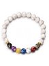 Bracelet Vintage Bloc de Couleur Toutes les Saisons Quotidien Perles Cristal Plage Style Chaîne Bracelets Cristal pour Femme