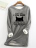Sweat-shirts Femmes Printemps / Automne Simple Chat Polyester Quotidien Ample Manches Longues Col Rond Régulier