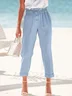 Pantalons Femmes Décontracté Plain Toutes Les Saisons Quotidien Pantalon à la cheville Pantalon droit Droit Régulier Poche Couture