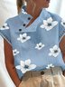 Chemises Femmes Décontracté Floral Été Dentelle Aucune élasticité Quotidien Meilleure vente Asymétrique Droit