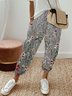 Pantalons Femmes Décontracté Floral Toutes Les Saisons Quotidien Pantalon droit Long Régulier RS FF