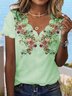 Chemises Femmes Décontracté Floral Été Évidée de Fleurs Vacances Régulier Régulier Dentelle Collier RS