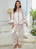 Ensembles de Pyjama Femmes Simple Plain Toutes Les Saisons Respirable Sportif & Intérieur Coupe Régulière Manches Longues Droit Régulier