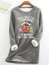 Sweat-shirts Imprimé d'Animal Printemps / Automne Simple Polyester Quotidien Manches Longues Col Rond Régulier Droit pour Femmes