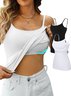 Camisole Femmes Décontracté Plain Été à Bretelles Quotidien Ample Régulier Gallus Droit